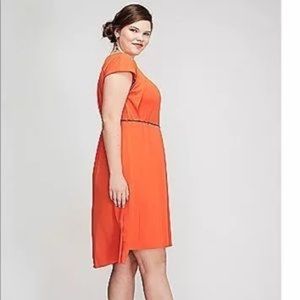 Orange high low tassel dress from Lane Bryant